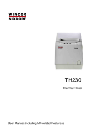 Um das Dokument anzuzeigen Wincor Nixdorf TH230 Bedienungsanleitung